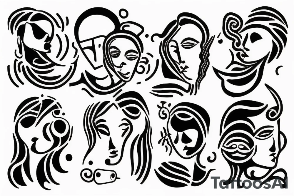 Human connection tattoo idea