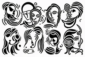 Human connection tattoo idea