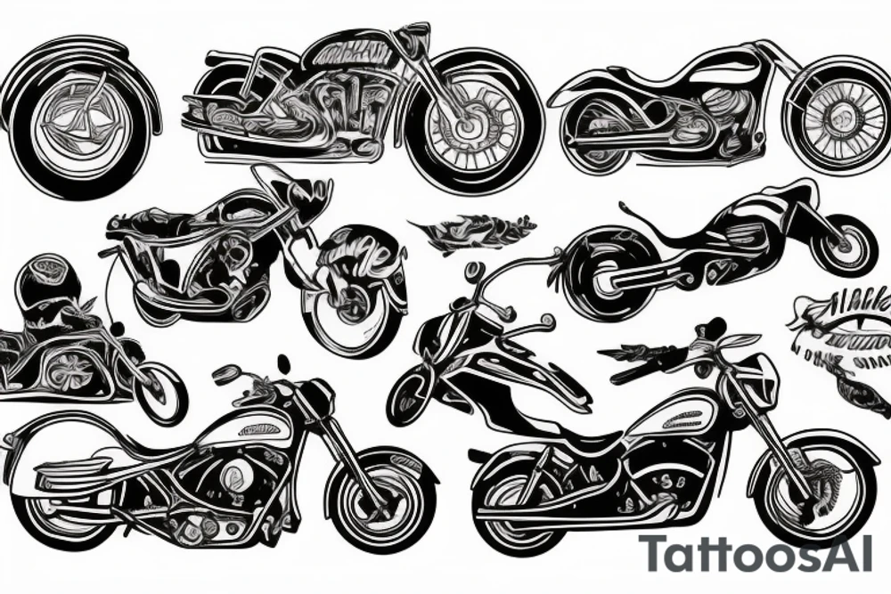 motorcycle tattoo idea