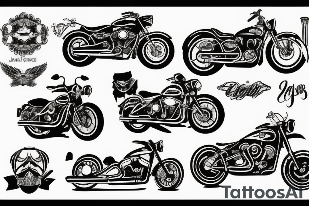 motorcycle tattoo idea