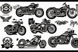 motorcycle tattoo idea