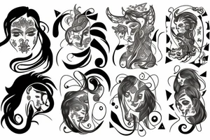 Gemini zodiac tattoo idea