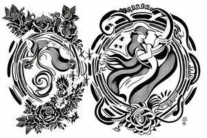 Gemini zodiac tattoo idea