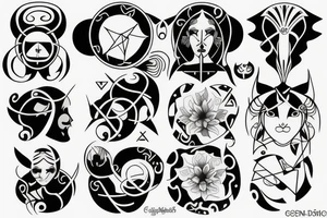 Gemini zodiac tattoo idea