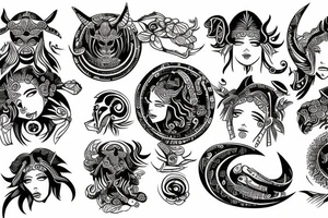 Gemini zodiac tattoo idea