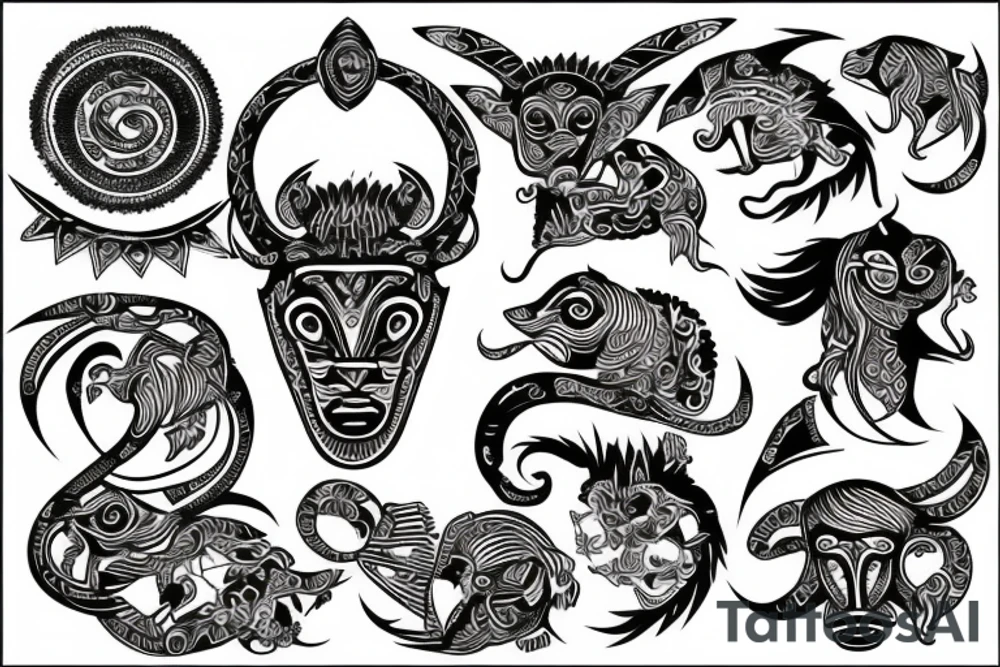 Gemini zodiac tattoo idea