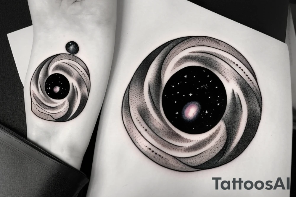 Interstellar blackhole tattoo idea