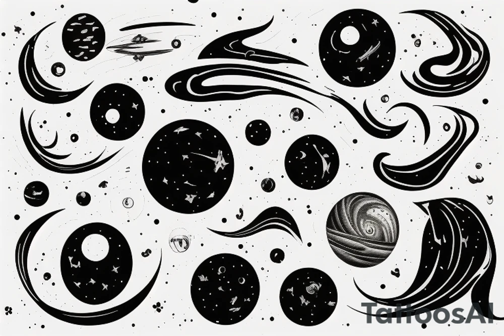 Interstellar blackhole tattoo idea