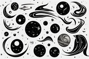 Interstellar blackhole tattoo idea