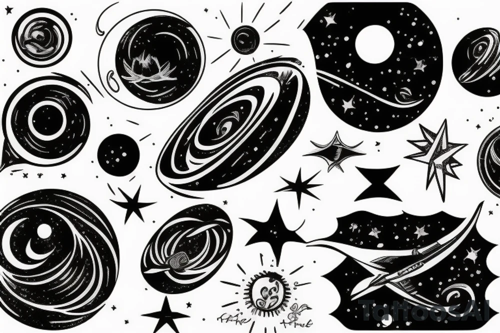 Interstellar blackhole tattoo idea