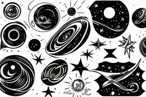 Interstellar blackhole tattoo idea