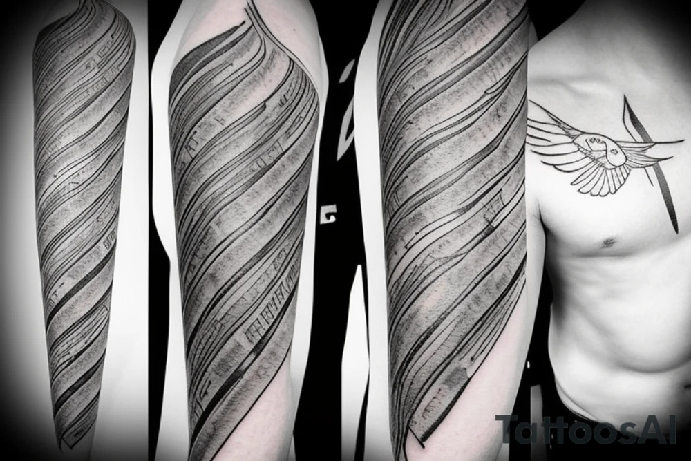 Paper plane tattoo idea