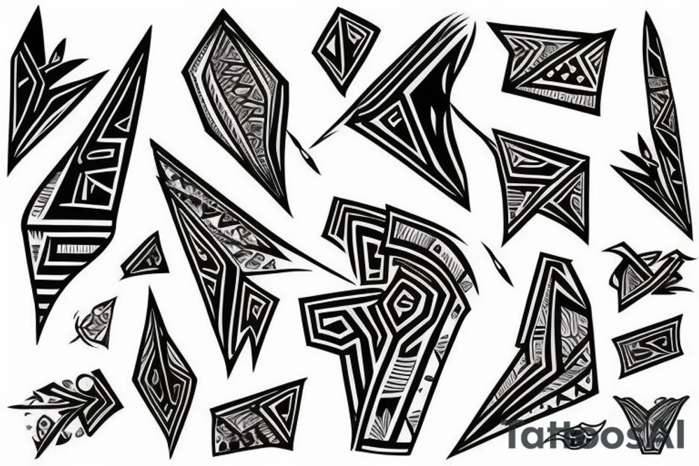 Paper plane tattoo idea