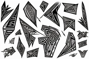 Paper plane tattoo idea