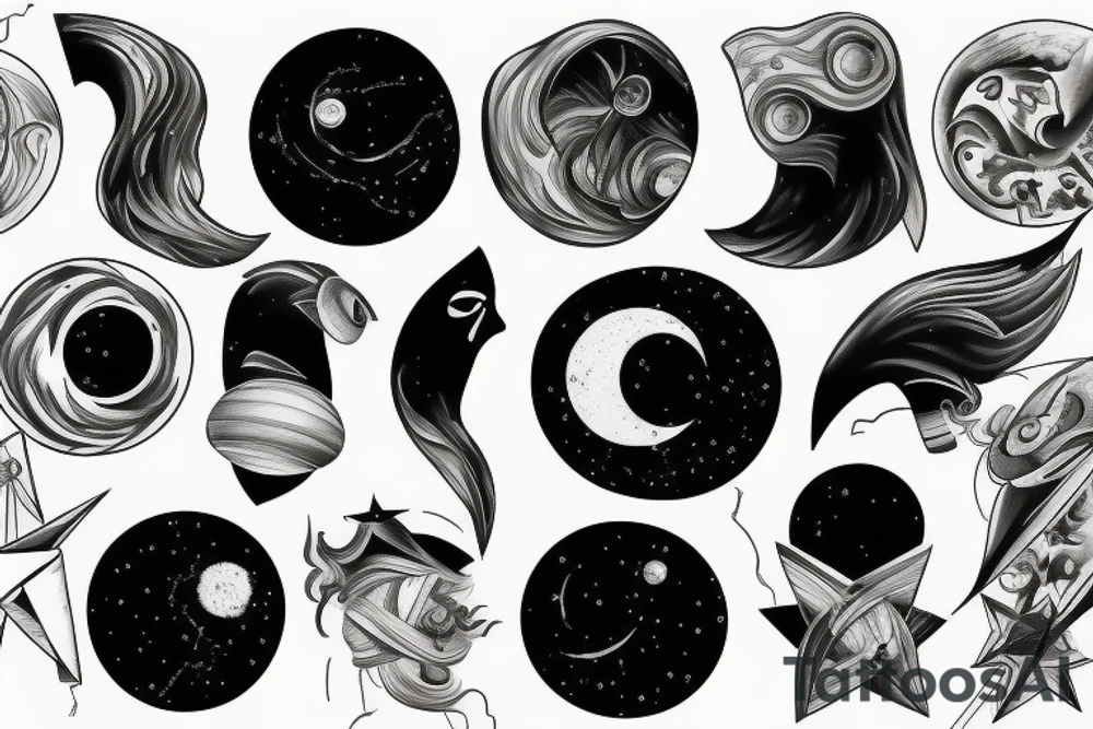 Interstellar blackhole tattoo idea