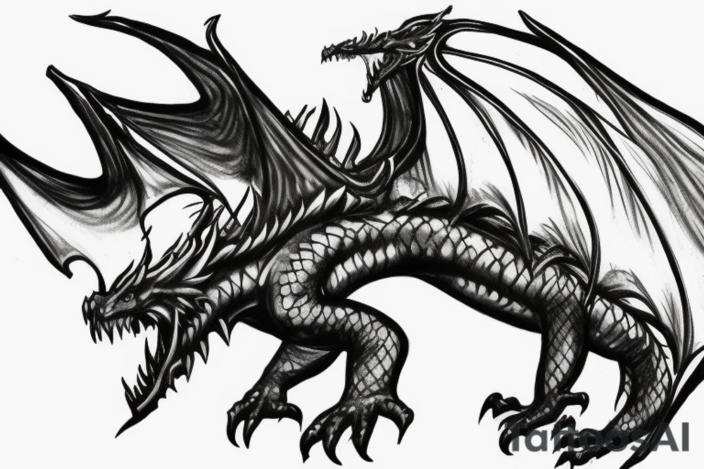 Skrim dragon for tattoo tattoo idea