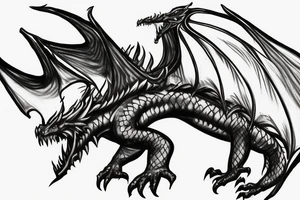 Skrim dragon for tattoo tattoo idea