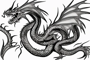 Skrim dragon for tattoo tattoo idea
