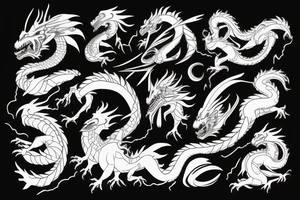 A dragon in scifi movie tattoo idea