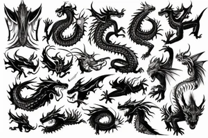 A dragon in scifi movie tattoo idea