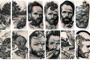 Humans and nature tattoo idea