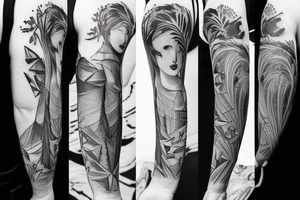 Humans and nature tattoo idea