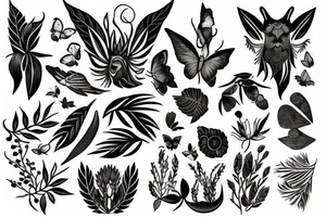 Humans and nature tattoo idea