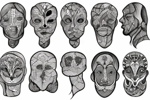 Humans and nature tattoo idea