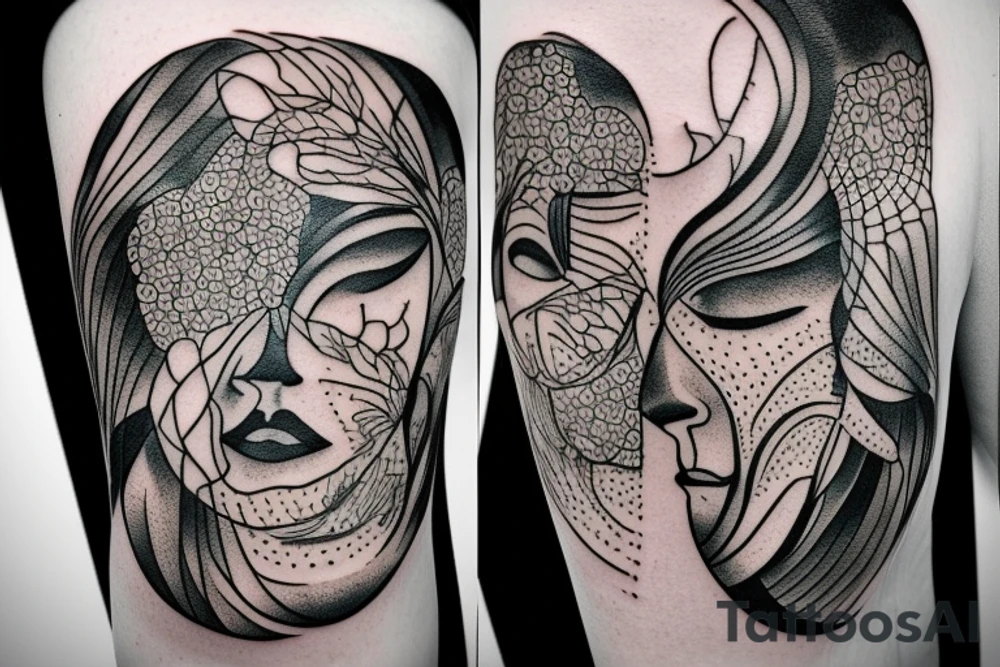 Humans and nature tattoo idea