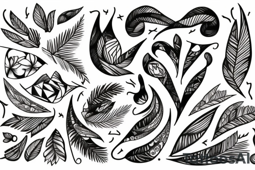 Humans and nature tattoo idea