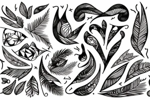 Humans and nature tattoo idea