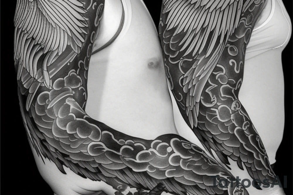 flying Phoenix tattoo idea