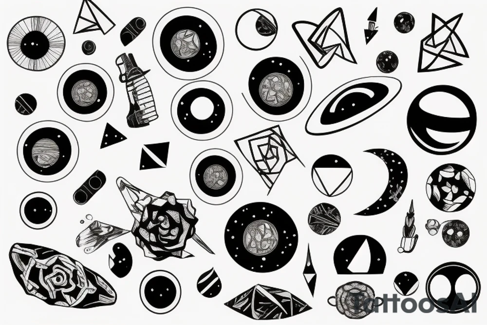 Black hole tattoo idea