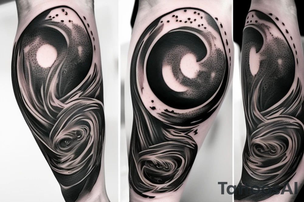 Black hole tattoo idea