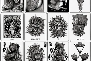 three of cups tarot tattoo idea