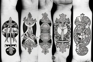 three of cups tarot tattoo idea