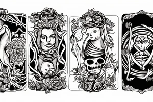 three of cups tarot tattoo idea