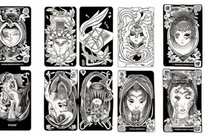 three of cups tarot tattoo idea