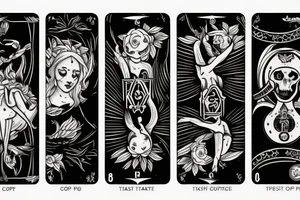 three of cups tarot tattoo idea