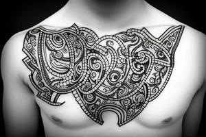Punjab with beads tattoo idea