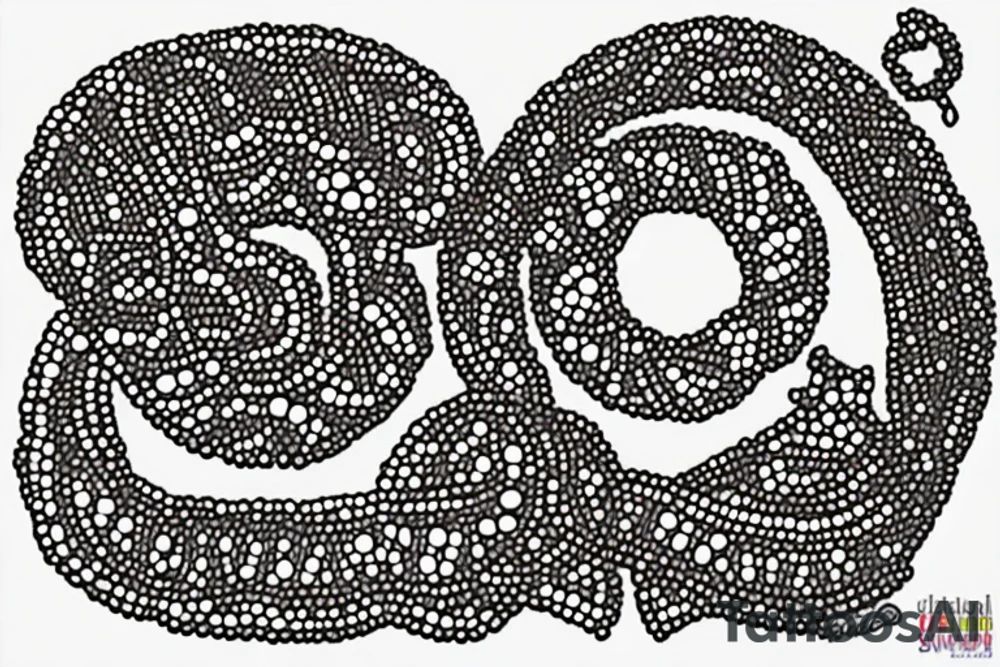 Punjab with beads tattoo idea