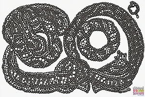Punjab with beads tattoo idea