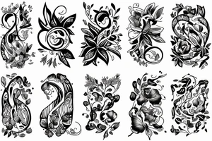 nature music tattoo idea