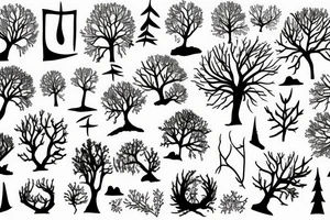 tree space tattoo idea