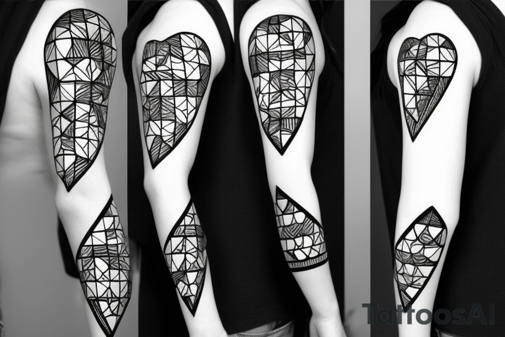 rular heart bit simple tattoo idea