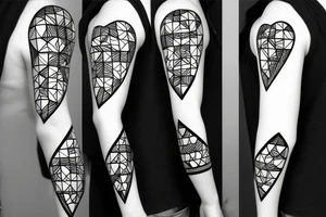 rular heart bit simple tattoo idea