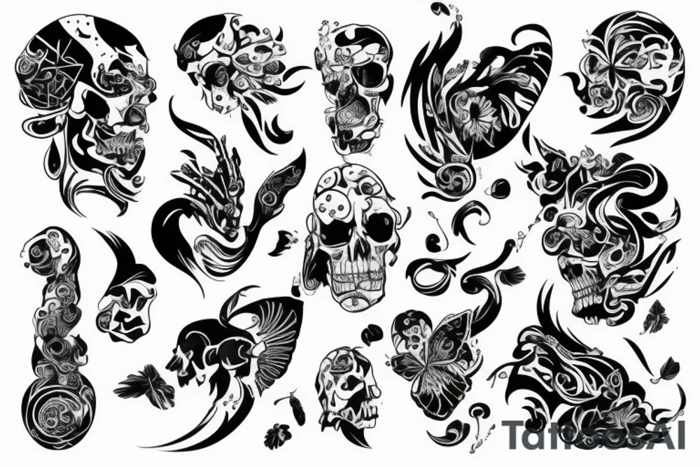 Anioł w obłokach z zegarem tattoo idea