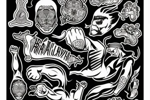 Brazylian ju jitsu tattoo idea