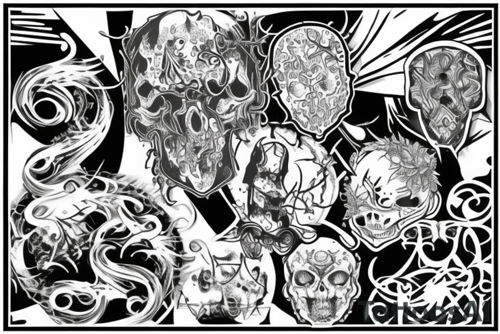 Metal music tattoo idea