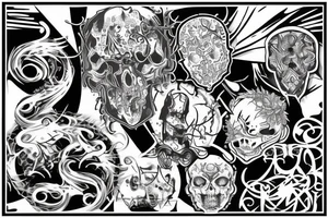 Metal music tattoo idea